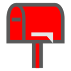 Closed Mailbox with Lowered Flag
