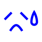 Sad but Relieved Face