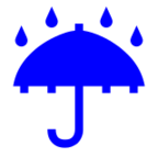 Umbrella with Rain Drops