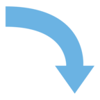 Right Arrow Curving Down