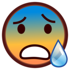 Anxious Face with Sweat