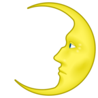 First Quarter Moon Face