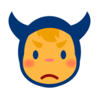 Angry Face with Horns