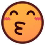 Kissing Face with Smiling Eyes
