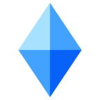 Large Blue Diamond