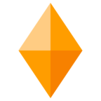 Large Orange Diamond