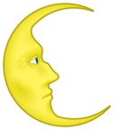 Last Quarter Moon Face