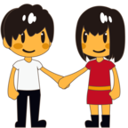 Woman and Man Holding Hands