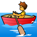 Person Rowing Boat