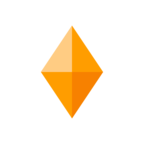 Small Orange Diamond
