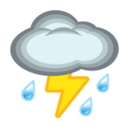 Cloud with Lightning and Rain
