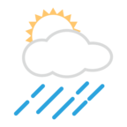 Sun Behind Rain Cloud