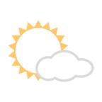 Sun Behind Small Cloud