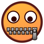 Zipper-Mouth Face