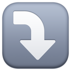 Right Arrow Curving Down