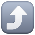 Right Arrow Curving Up