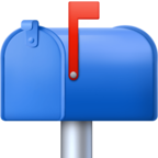 Closed Mailbox with Raised Flag