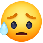 Sad but Relieved Face