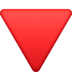 Red Triangle Pointed Down