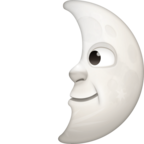 First Quarter Moon Face