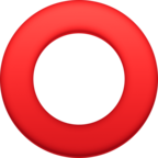 Hollow Red Circle