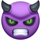 Angry Face with Horns