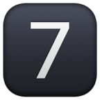 Keycap Digit Seven