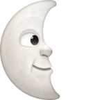 Last Quarter Moon Face
