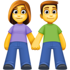 Woman and Man Holding Hands