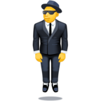 Person in Suit Levitating