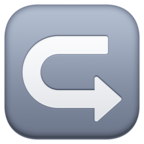 Left Arrow Curving Right