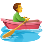 Person Rowing Boat