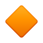 Small Orange Diamond