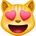 Smiling Cat with Heart-Eyes