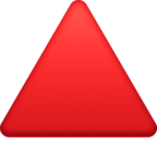 Red Triangle Pointed Up