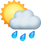 Sun Behind Rain Cloud