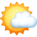 Sun Behind Small Cloud