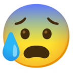 Anxious Face with Sweat