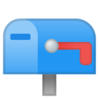 Closed Mailbox with Lowered Flag