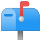 Closed Mailbox with Raised Flag