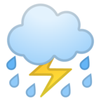 Cloud with Lightning and Rain