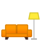 Couch and Lamp