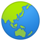 Globe Showing Asia-Australia