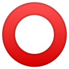 Hollow Red Circle