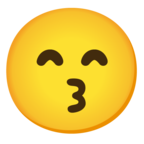 Kissing Face with Smiling Eyes
