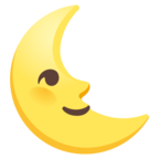 Last Quarter Moon Face