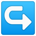Left Arrow Curving Right