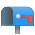 Open Mailbox with Lowered Flag