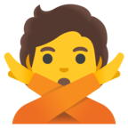 Person Gesturing No