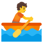 Person Rowing Boat
